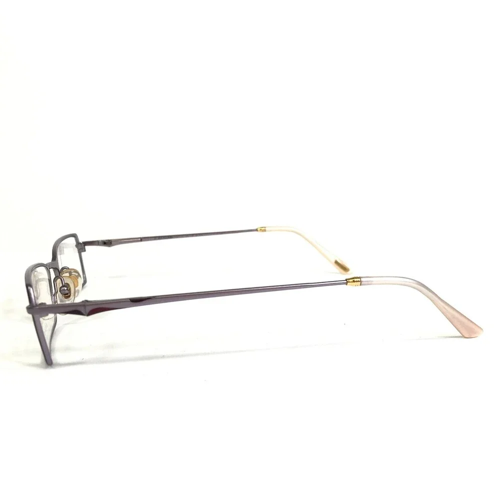 Augar Eyeglasses Frames FP112 BLANC Shiny Purple 22KT GP Gold Plated 49-18-130